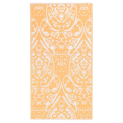 Vidaxl buitenkleed arakil 160x230 cm pp oranje en wit