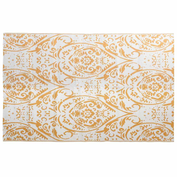 Vidaxl buitenkleed arakil 190x290 cm pp oranje en wit