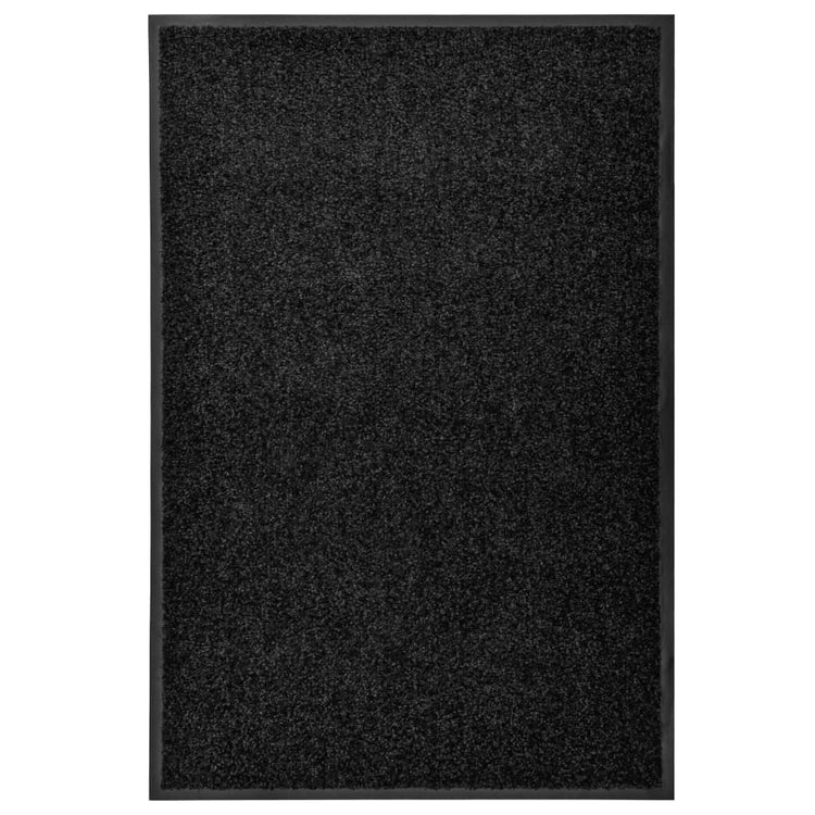 Vidaxl deurmat wasbaar 60x90 cm zwart
