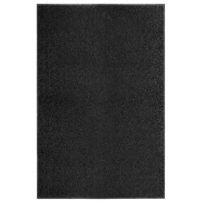 Vidaxl deurmat wasbaar 120x180 cm zwart