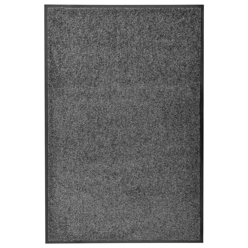 Vidaxl deurmat wasbaar 60x90 cm antraciet
