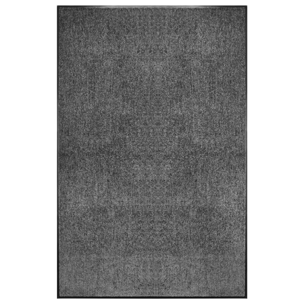 Vidaxl deurmat wasbaar 120x180 cm antraciet