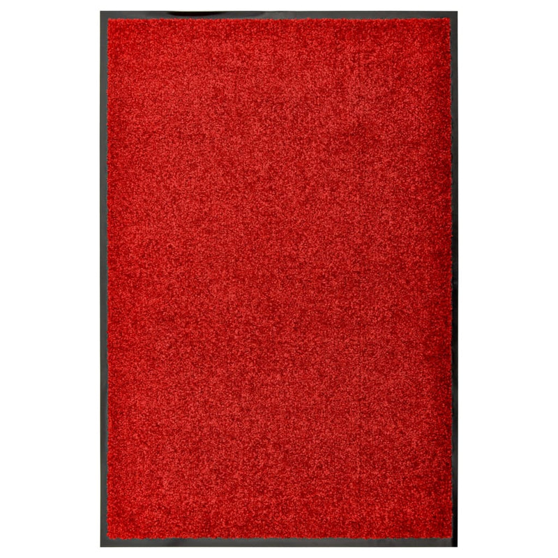 Vidaxl deurmat wasbaar 60x90 cm rood