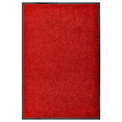 Vidaxl deurmat wasbaar 60x90 cm rood
