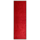 Vidaxl deurmat wasbaar 60x180 cm rood