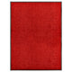 Vidaxl deurmat wasbaar 90x120 cm rood
