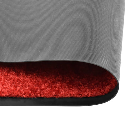 Vidaxl deurmat wasbaar 90x120 cm rood