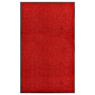 Vidaxl deurmat wasbaar 90x150 cm rood