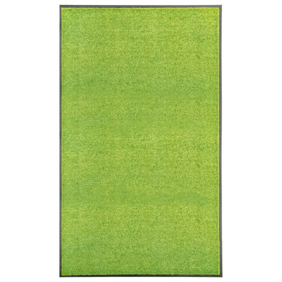 Vidaxl deurmat wasbaar 90x150 cm groen