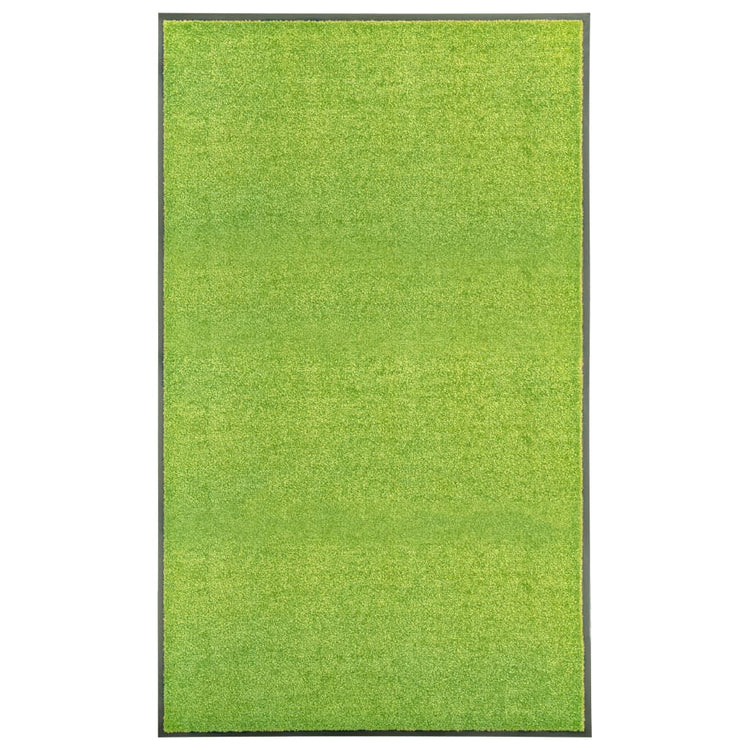 Vidaxl deurmat wasbaar 90x150 cm groen