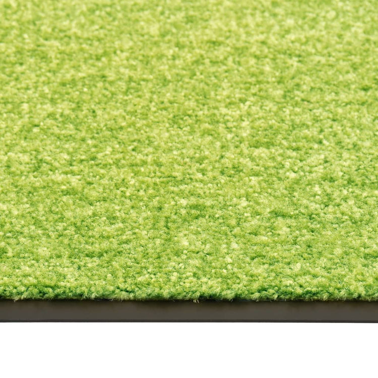 Vidaxl deurmat wasbaar 90x150 cm groen