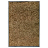 Vidaxl deurmat wasbaar 60x90 cm bruin - afbeelding 1
