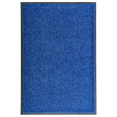 Vidaxl deurmat wasbaar 60x90 cm blauw