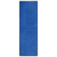 Vidaxl deurmat wasbaar 60x180 cm blauw