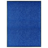 Vidaxl deurmat wasbaar 90x120 cm blauw