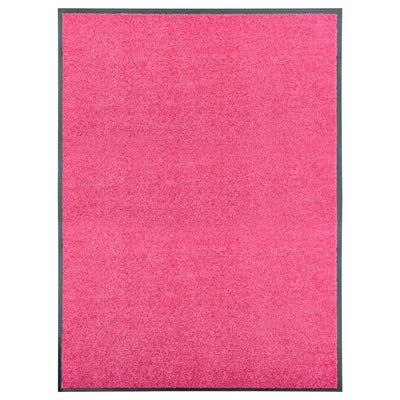 Vidaxl deurmat wasbaar 90x120 cm roze
