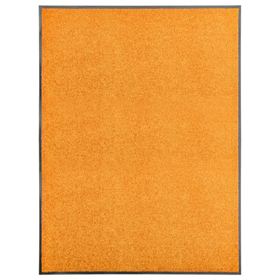 Vidaxl deurmat wasbaar 90x120 cm oranje