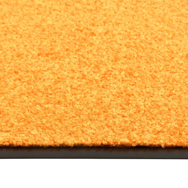 Vidaxl deurmat wasbaar 90x120 cm oranje