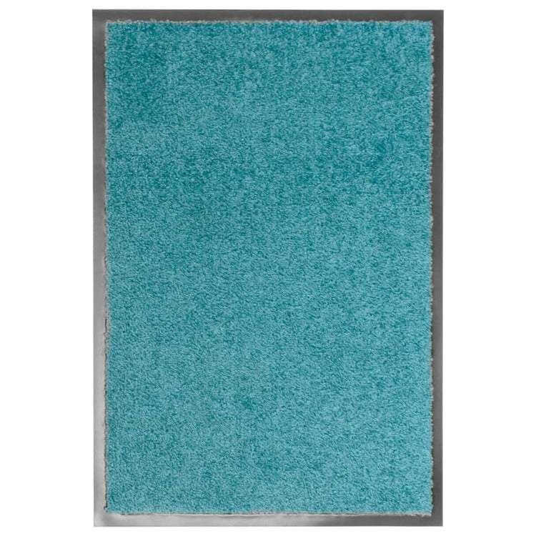 Vidaxl deurmat wasbaar 40x60 cm cyaan
