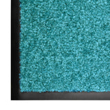 Vidaxl deurmat wasbaar 90x150 cm cyaan - afbeelding 3