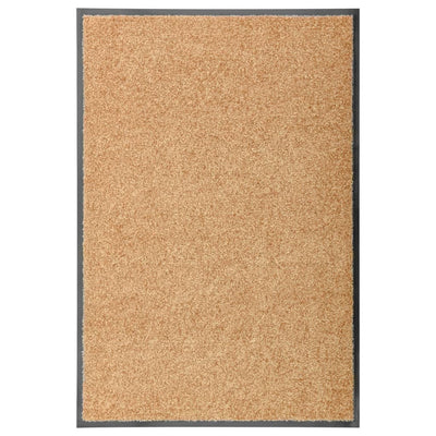 Vidaxl deurmat wasbaar 60x90 cm crème