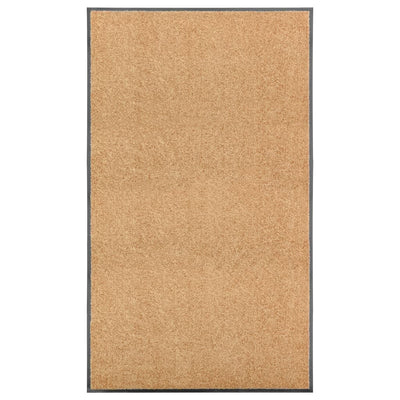 Vidaxl deurmat wasbaar 90x150 cm crème