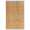 Vidaxl deurmat wasbaar 120x180 cm crème