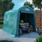 VidaXL Garagetent 1,6x2,4 m PVC groen - afbeelding 1