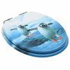 Vidaxl toiletbrillen met soft-close deksel 2 st pinguïn mdf