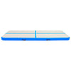 Vidaxl gymnastiekmat met pomp opblaasbaar 500x100x15 cm pvc blauw