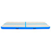 Vidaxl gymnastiekmat met pomp opblaasbaar 300x100x20 cm pvc blauw