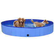 Vidaxl hondenzwembad inklapbaar 200x30 cm pvc blauw - afbeelding 2