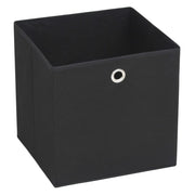Vidaxl opbergboxen 10 st 28x28x28 cm nonwoven stof zwart - afbeelding 3