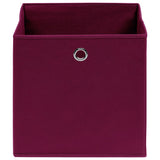 Vidaxl opbergboxen 10 st 28x28x28 cm nonwoven stof donkerrood - afbeelding 3