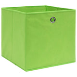 Vidaxl opbergboxen 4 st 28x28x28 cm nonwoven stof groen - afbeelding 2