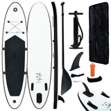 Vidaxl stand-up paddleboard opblaasbaar zwart en wit - afbeelding 1