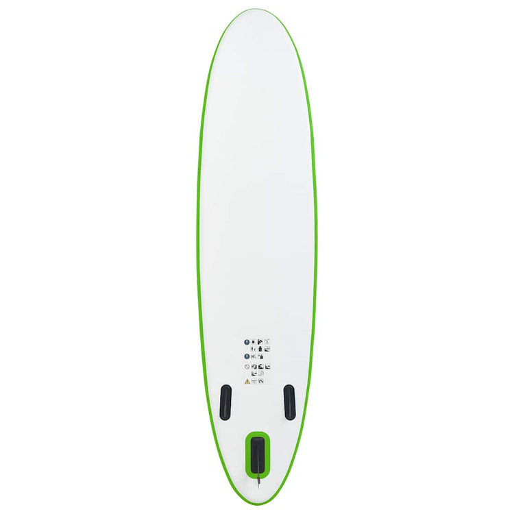Vidaxl stand up paddleboardset opblaasbaar groen en wit