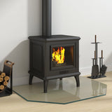 Vidaxl glasplaat openhaard zeshoekig 80x60 cm - afbeelding 3