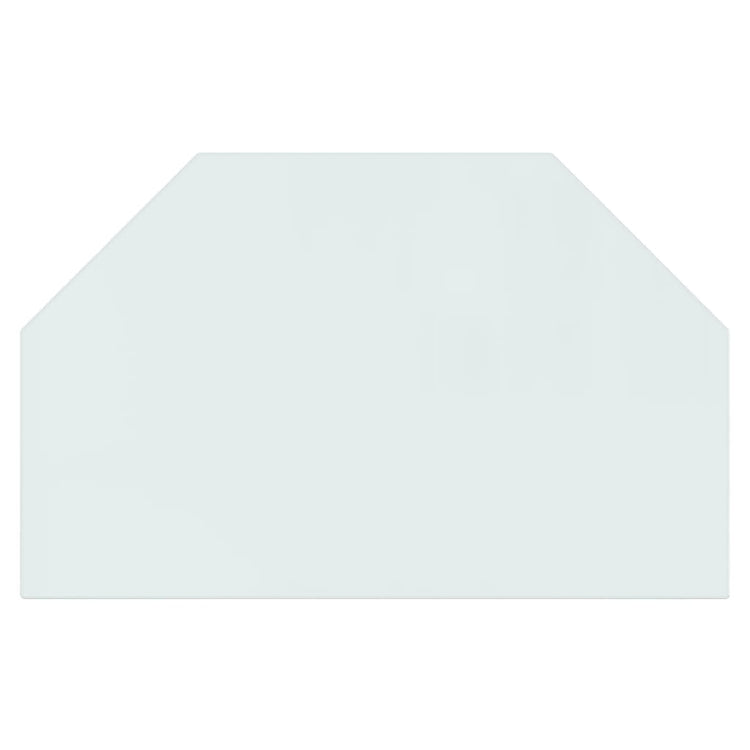 Vidaxl glasplaat openhaard zeshoekig 80x50 cm