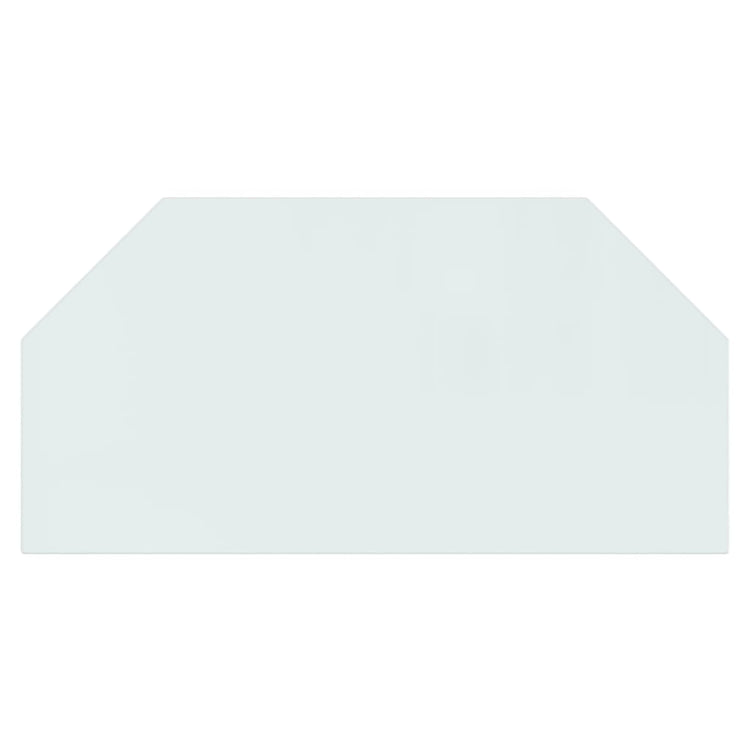 Vidaxl glasplaat openhaard zeshoekig 100x50 cm