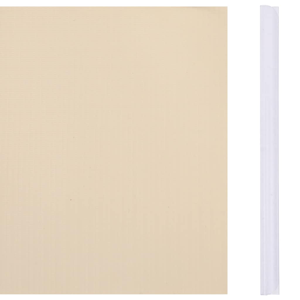 Vidaxl tuinscherm 35x0,19 m pvc crème