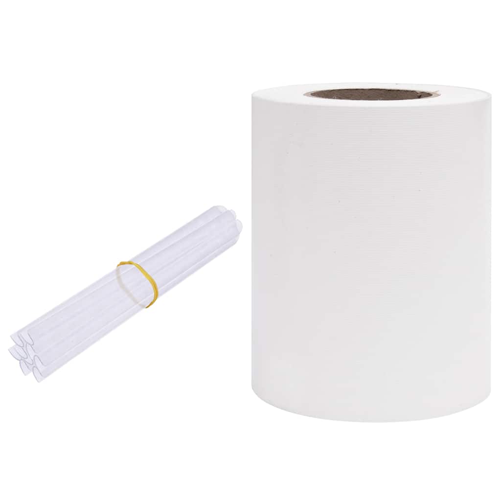 Vidaxl tuinscherm 35x0,19 m pvc wit