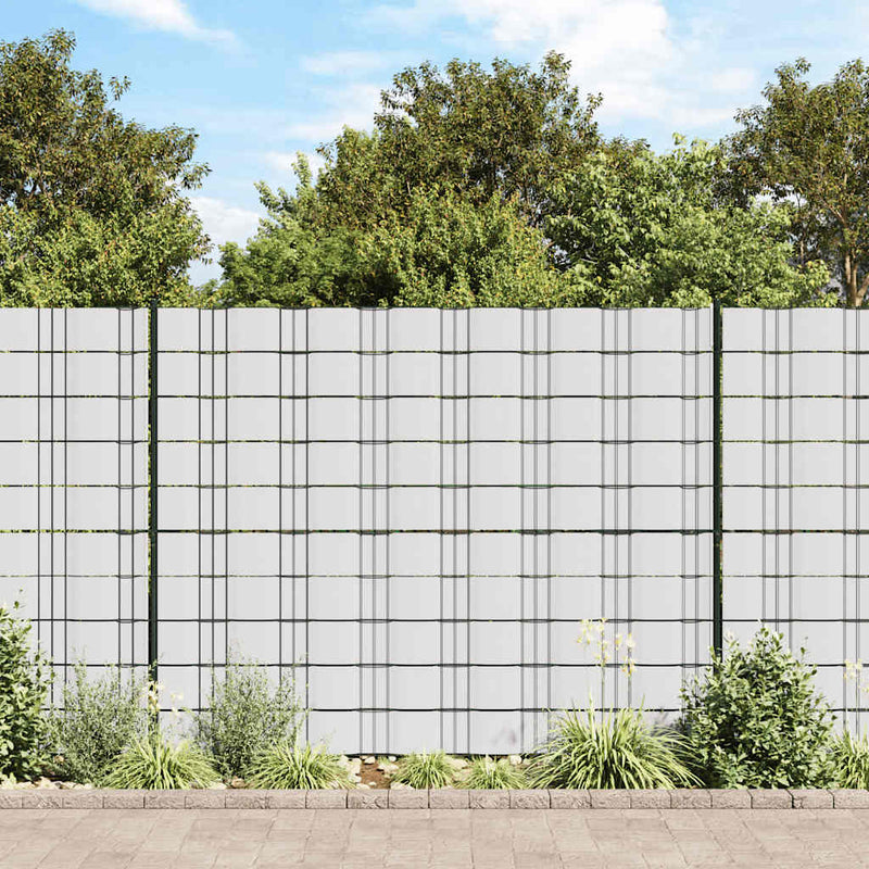Vidaxl tuinschermen 4 st 35x0,19 m pvc wit