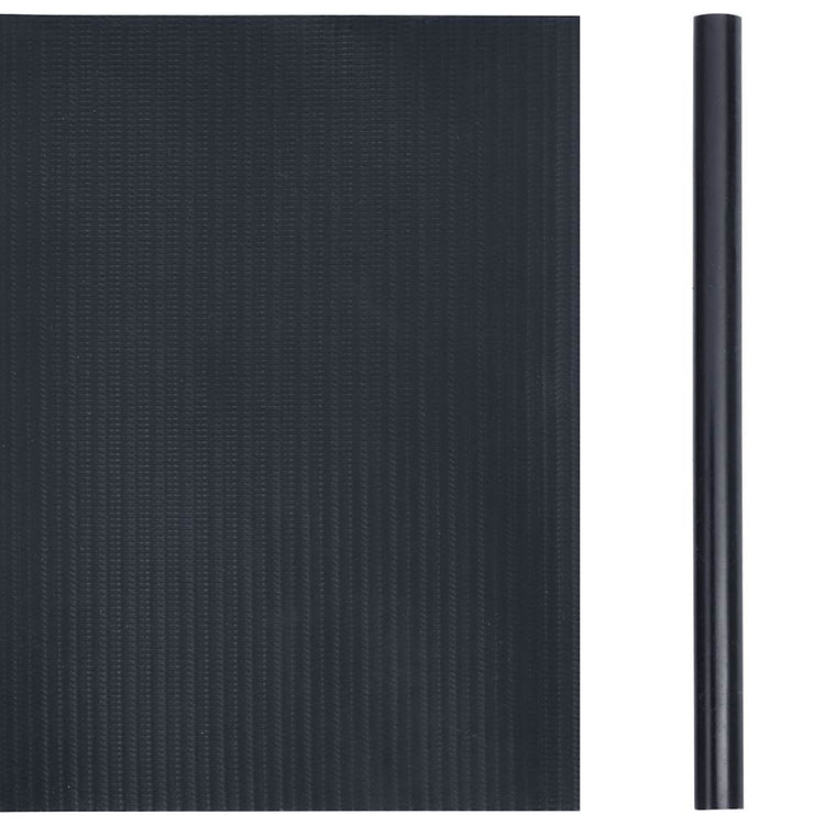 Vidaxl tuinscherm 35x0,19 m pvc mat donkergrijs