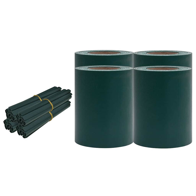 Vidaxl privacystrips 35x0,19 m pvc matgroen