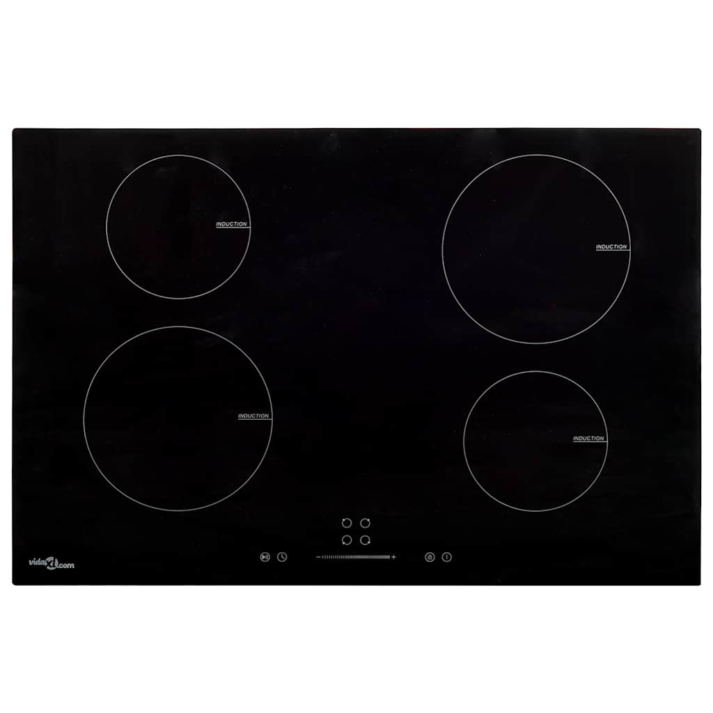 Vidaxl inductiekookplaat 4 zones aanraakbediening 7000 w 77 cm glas