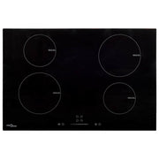 Vidaxl inductiekookplaat 4 zones aanraakbediening 7000 w 77 cm glas - afbeelding 1