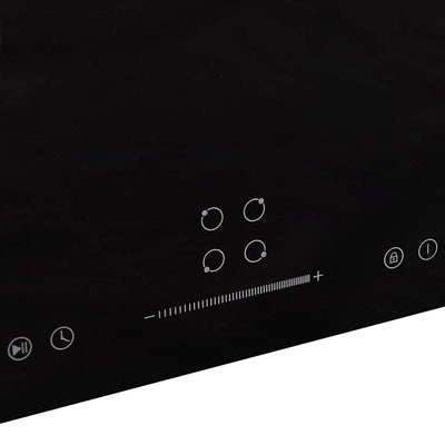 Vidaxl inductiekookplaat 4 zones aanraakbediening 7000 w 77 cm glas