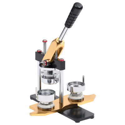 Vidaxl buttonmachine draaipunch met 500 st buttononderdelen 58 mm