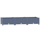 Vidaxl plantenbak verhoogd 120x40x23 cm polypropyleen - afbeelding 2